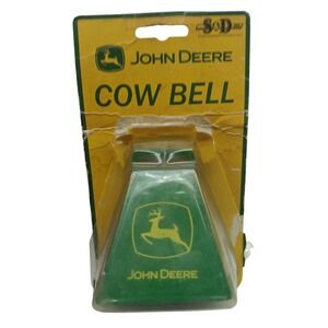 New John Deere Cow Bell Green Metal Cowbell 3"‎ x 2.5" x 3.5" Made In America